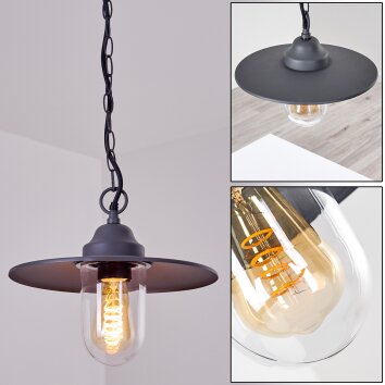 Lampe d'extérieur Mijas Anthracite, 1 lumière