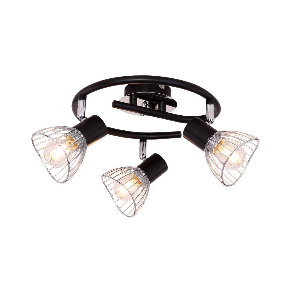 Plafonnier rond à spots Globo FASSA Chrome, 3 lumières main product photo