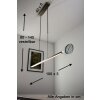 Suspension LED Masterlight Real 2 Acier inoxydable, Nickel mat, 1 lumière