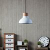 Suspension Brilliant Pullet Bois foncé, Blanc, 1 lumière