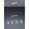 Suspension Trio CORLAND II LED Chrome, 4 lumières