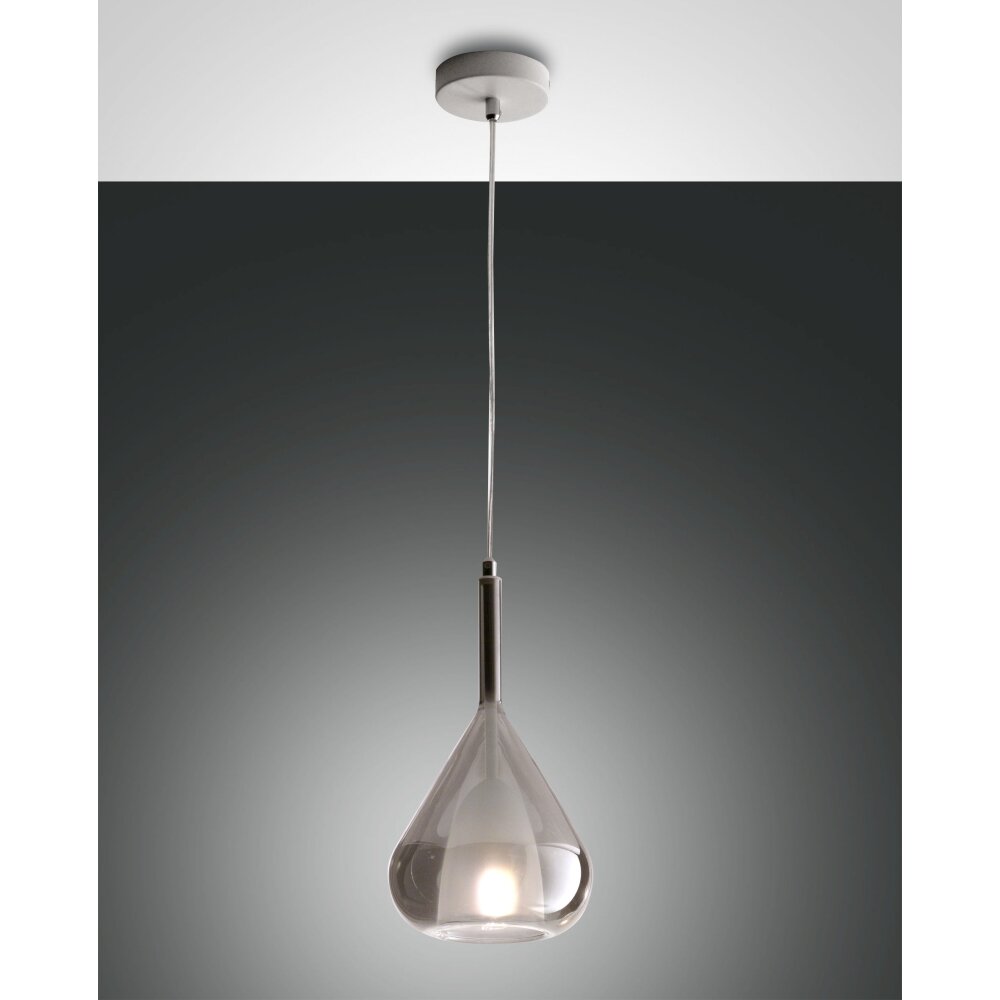 Suspension Fabas Luce Lila Fumé, 1 lumière main product photo