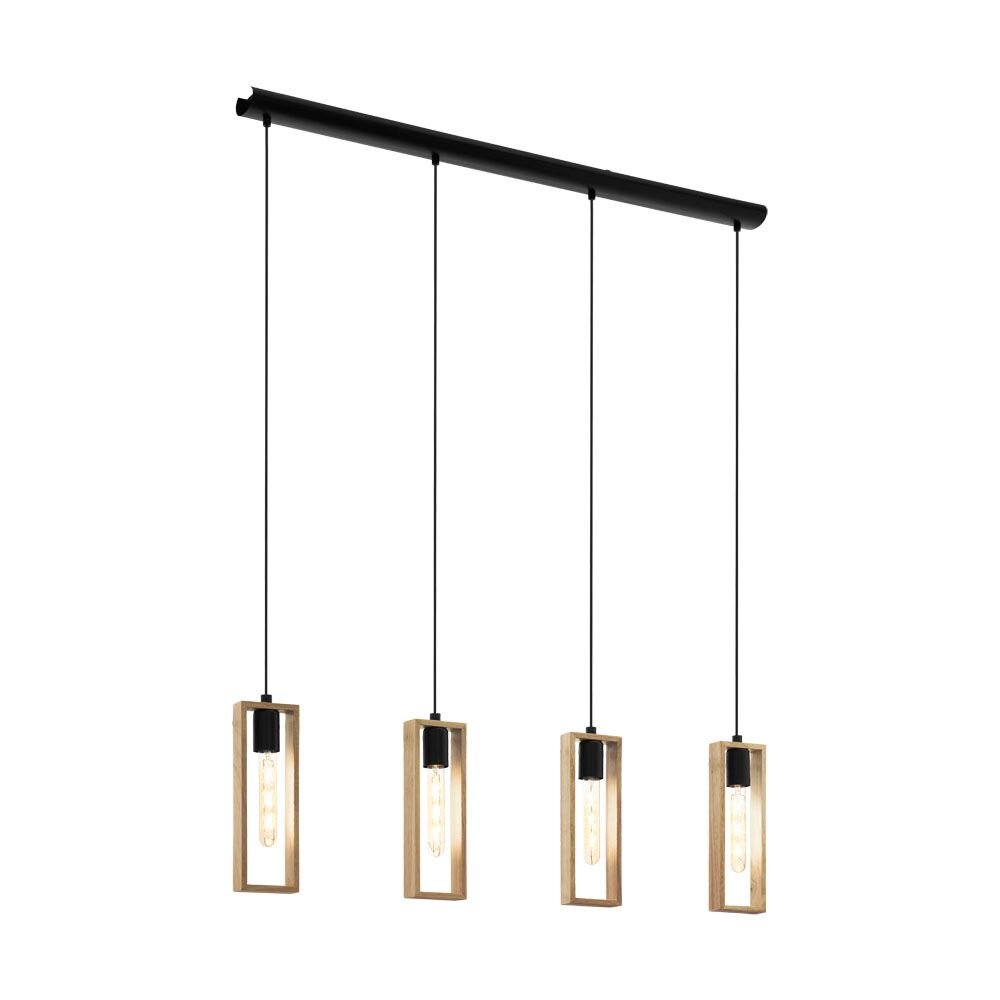 Suspension Eglo LITTLETON Noir, 4 lumières main product photo
