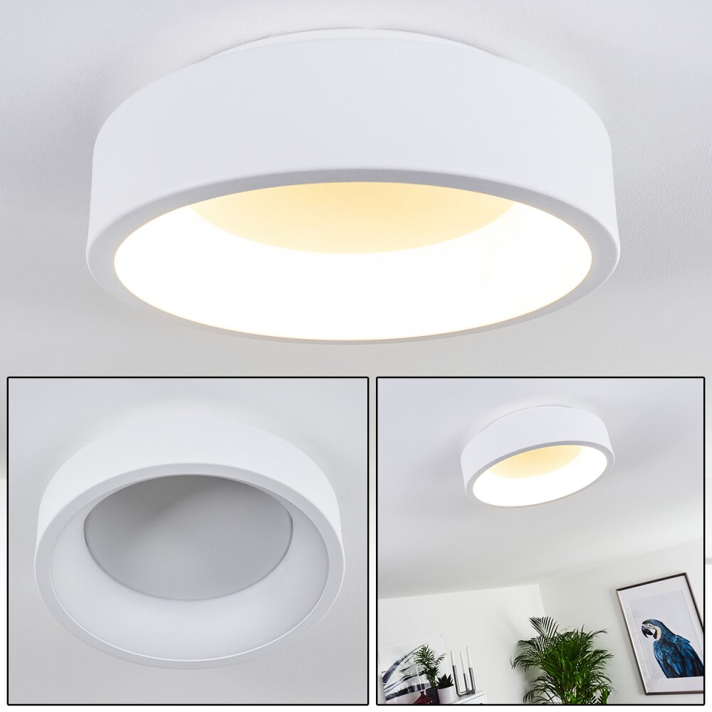 Plafonnier Kampala LED Blanc, 1 lumière main product photo