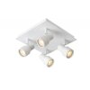 Plafonnier Lucide SIRENE LED Blanc, 4 lumières