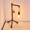 Lampe à poser Kolyma Brun, Noir doré, 1 lumière