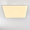 Plafonnier Antria LED Blanc, 1 lumière, Télécommandes, Changeur de couleurs