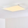 Plafonnier Antria LED Blanc, 1 lumière, Changeur de couleurs