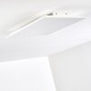 Plafonnier Antria LED Blanc, 1 lumière, Télécommandes, Changeur de couleurs