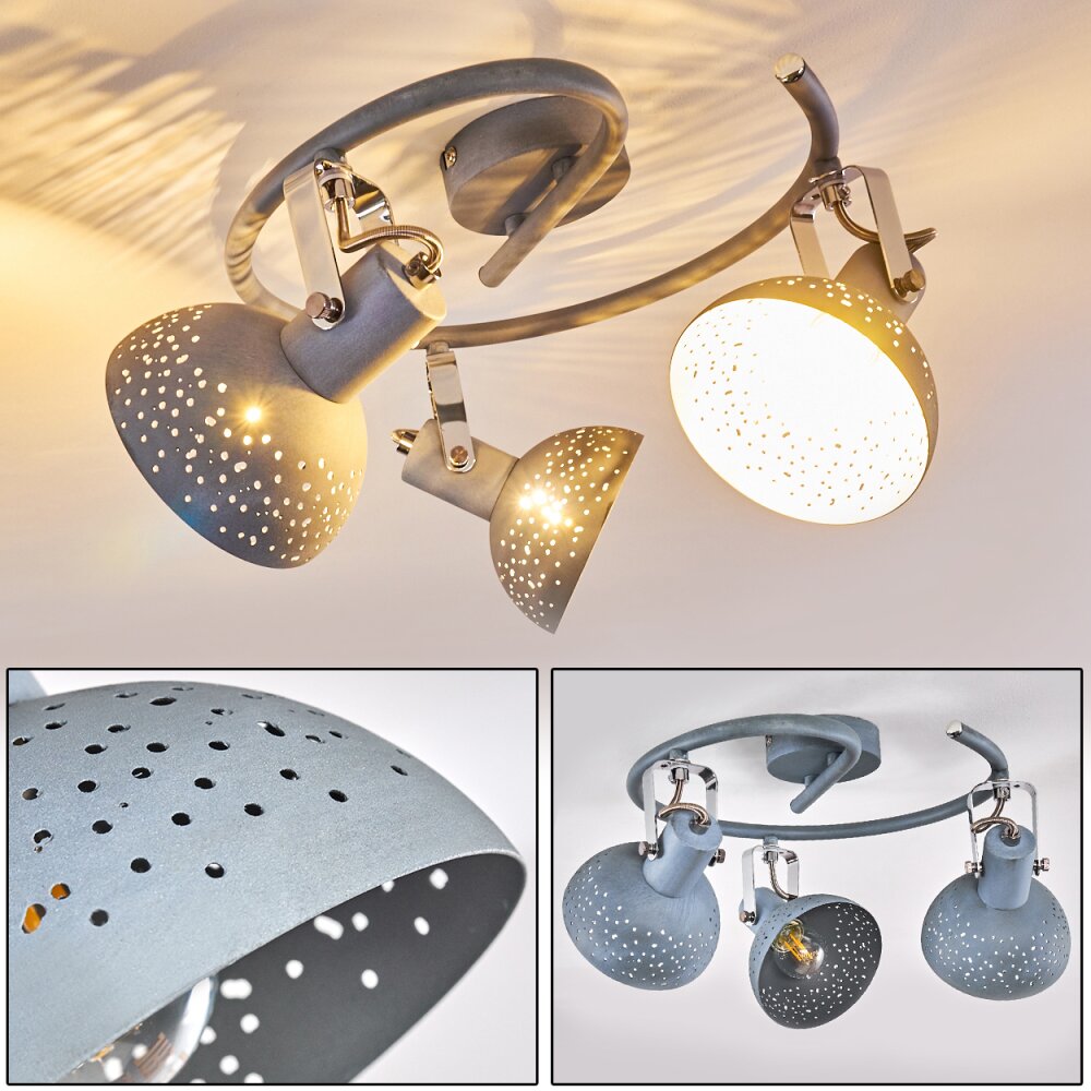 Plafonnier Ronia Gris, 3 lumières main product photo