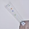 Lampadaire Wanas LED Titane, 1 lumière, Changeur de couleurs