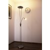 Lampadaire Trio 4264 LED Chrome, Acier inoxydable, Nickel mat, 1 lumière