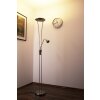 Lampadaire Trio 4264 LED Chrome, Acier inoxydable, Nickel mat, 1 lumière