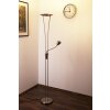 Lampadaire Trio 4264 LED Chrome, Acier inoxydable, Nickel mat, 1 lumière