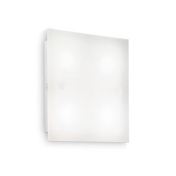 Plafonnier Ideal Lux FLAT Blanc, 4 lumières