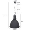 Suspension Steinhauer Mexlite Noir, 1 lumière