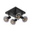 Spot de plafond Lucide MADEE Noir, 4 lumières