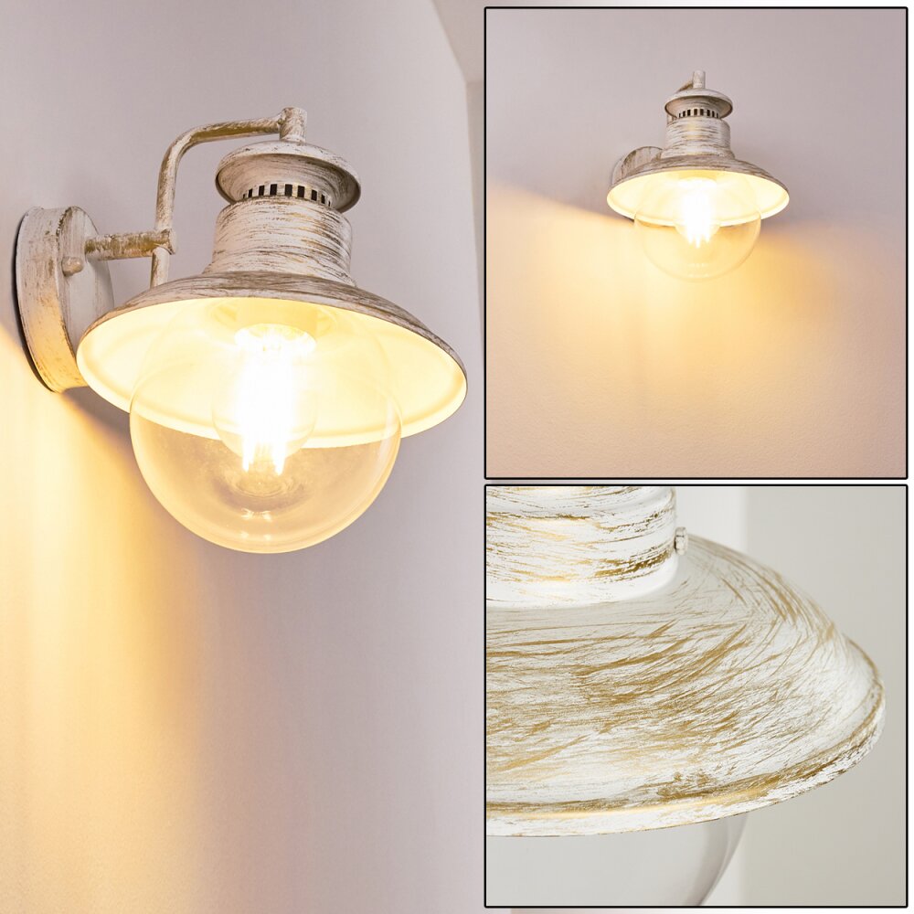 Applique murale d'extérieur Fox Blanc, 1 lumière main product photo