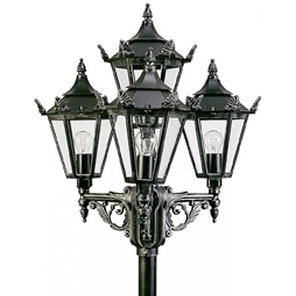 Lampadaire extérieur Albert 2056 Noir, Argenté, 4 lumières main product photo