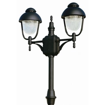 Lampadaire Albert 2040 Noir, 2 lumières