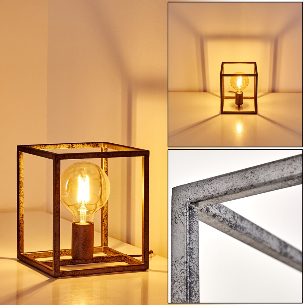Lampe à poser Voordorp Gris, Argenté, 1 lumière main product photo