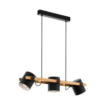 Suspension EGLO HORNWOOD Crème, Noir, 3 lumières