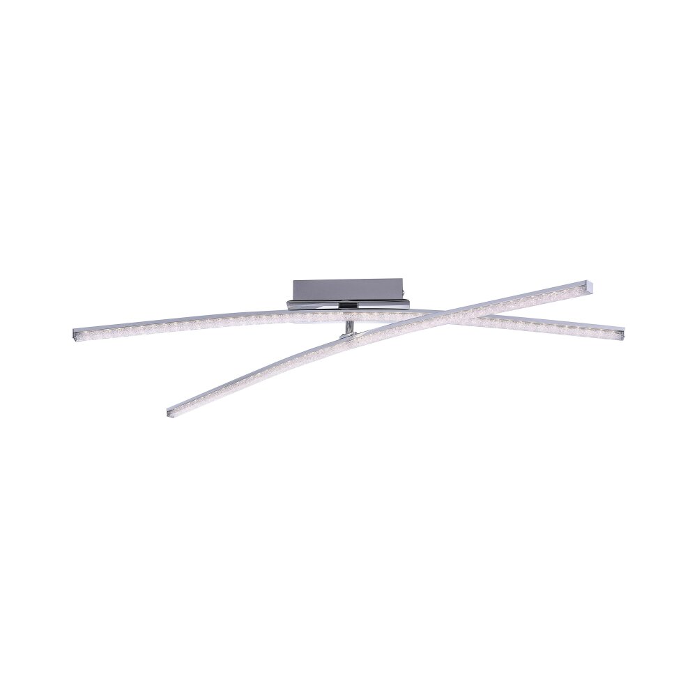 Plafonnier Leuchten Direkt Simon LED Chrome, 2 lumières main product photo