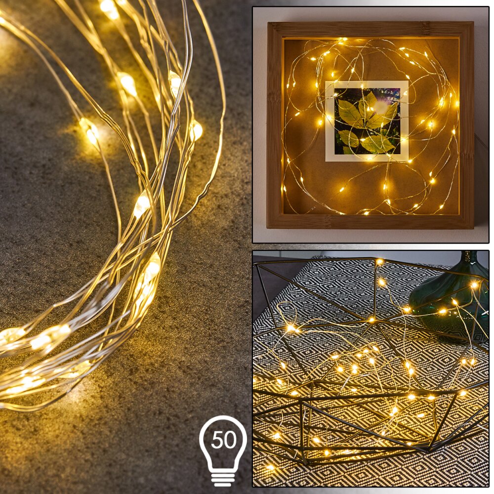 Guirlande Sondrio LED, 50 lumières main product photo