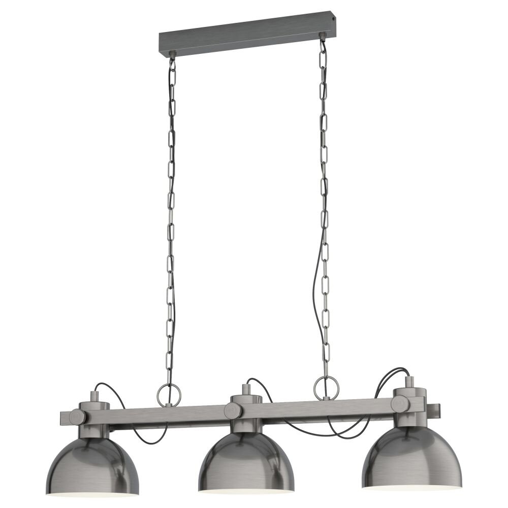 Suspension EGLO LUBENHAM Crème, Nickel mat, 3 lumières main product photo