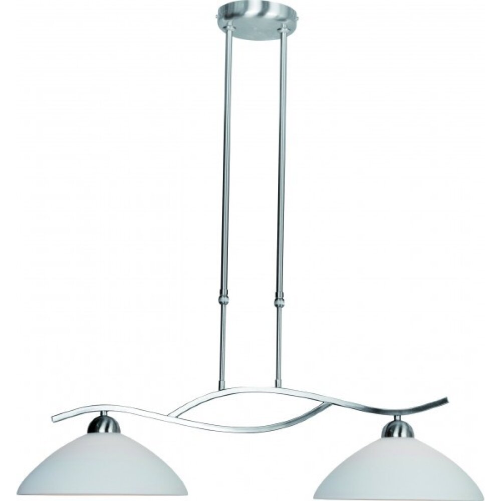 Suspension Steinhauer CAPRI Acier inoxydable, 2 lumières main product photo