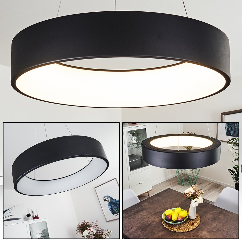 Suspension Kampala LED Noir, 1 lumière main product photo