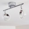 Plafonnier Soppana LED Chrome, 2 lumières