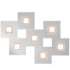 Plafonnier Grossmann KARREE LED Aluminium, Cuivre, 7 lumières