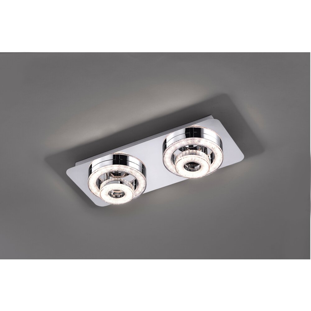 Plafonnier Leuchten Direkt TIM LED Chrome, 2 lumières main product photo