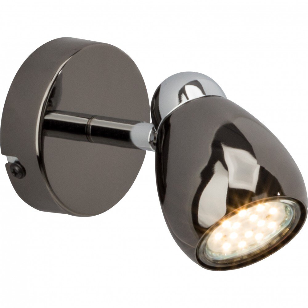 Applique murale Brilliant MILANO LED Chrome, Noir, 1 lumière main product photo