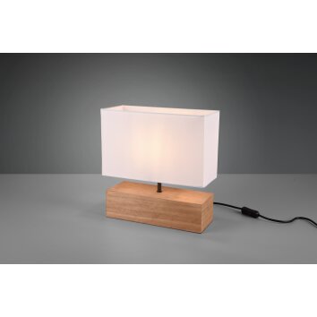Lampe de table Reality Woody LED Bois clair, 1 lumière