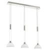 Lampe suspendue Eglo MONTEFIO LED Nickel mat, 3 lumières