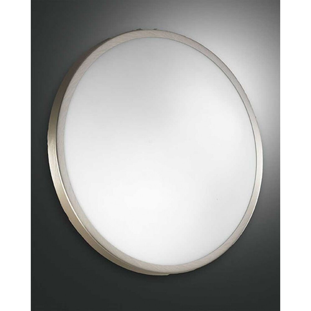 Plafonnier Fabas Luce PLAZA Nickel mat, 3 lumières main product photo