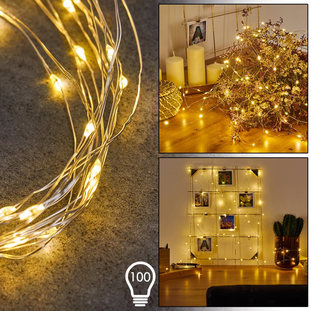 Guirlande Sondrio LED, 100 lumières main product photo