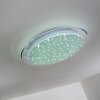 Plafonnier Bleik LED Blanc, 1 lumière, Télécommandes