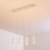 Suspension Zuoz Blanc, 4 lumières