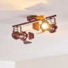Spot de plafond Lichinga Rouille, 2 lumières