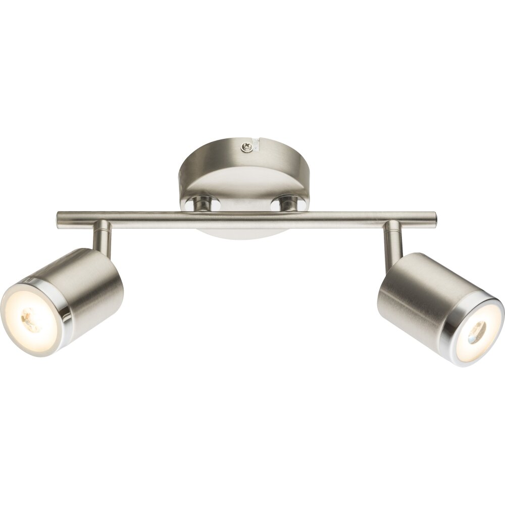 Barre de spots Globo COMORE LED Nickel mat, 2 lumières main product photo