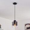Suspension Wichita Fumée, Noir, 1 lumière Suspension Wichita Fumée, Noir, 1 lumière