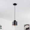 Suspension Wichita Fumée, Noir, 1 lumière Suspension Wichita Fumée, Noir, 1 lumière