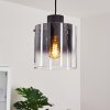 Suspension Wichita Fumée, Noir, 1 lumière Suspension Wichita Fumée, Noir, 1 lumière