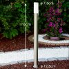 Lampadaire Caserta Acier inoxydable, 1 lumière