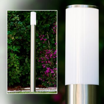 Lampadaire Caserta Acier inoxydable, 1 lumière