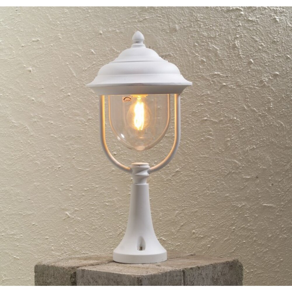 Borne d'éclairage Konstsmide Parma Blanc, 1 lumière main product photo