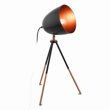 Lampe à poser Eglo CHESTER Cuivre, Noir, 1 lumière